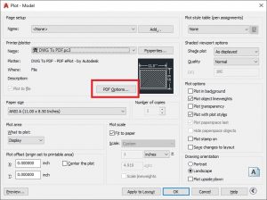 מיקום לחיץ PDF Options